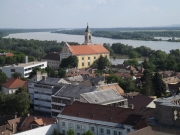 Vác: Árvízi látkép a Székesegyház tetejéről - ÁRVÍZ: ÖSSZEFOGÁS A BAJBAN, PÉLDA A MINDENNAPOKRA