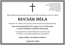 KUCSA_BELA.jpg - KUCSÁK BÉLA GYÁSZJELENTÉSE