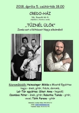 Tűznél ülök.jpg - ZENÉS EST VOLT A KÖLTÉSZET NAPJA ALKALMÁBÓL A CREDOBAN