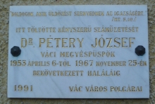 pétery számüzetése.jpg - „HOZZÁTOK HAZA A PÜSPÖKÖTÖKET!” – 1956-BAN ÚJRA VÁCON A PÜSPÖK