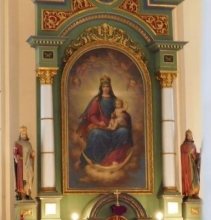 Karancslapujtői templom oltárképe - SZŰZ MÁRIA, MAGYAROK NAGYASSZONYA