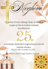 Plakát - 25 - 25 ÉVES A NAGYKÁTAI CANTATE DOMINO IFJÚSÁGI ÉNEK- ÉS ZENEKAR