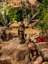 Betlehem részlet - CIBAKHÁZÁN ELKÉSZÜLT EURÓPA EGYIK LEGNAGYOBB BELTÉRI BETLEHEME