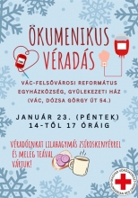 Véradás Vácon - VÉRADÁSI LEHETŐSÉG AZ ÖKUMENIKUS IMAHÉTEN